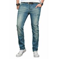 Alessandro Salvarini Herren Jeans Hose Basic Stretch...