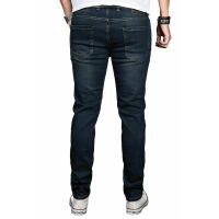 Alessandro Salvarini Herren Jeans Hose Basic Stretch Dunkelblau Regular Slim W31 L34