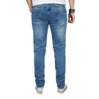 Alessandro Salvarini Denim Stretch Herren Jeans Hose Hellblau Regular Slim W29 L30