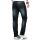 Alessandro Salvarini Herren Jeans destroyed elemente Dunkelblau gerades Bein W36 L30