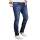 Alessandro Salvarini Herren Denim Jeans Blau Used Regular Slim W32 L30