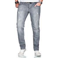 Alessandro Salvarini Herren used look Jeans Stretch Grau...