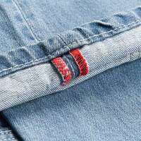 Alessandro Salvarini Basic Herren Jeans Grades Bein Hellblau Comfort Fit W33 L30