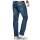 Alessandro Salvarini Basic Herren Jeans Grades Bein Mittelblau Comfort Fit W32 L30