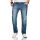 Alessandro Salvarini Herren Jeans dicke Naht gerades Bein Hellblau Comfort Fit W33 L36