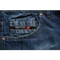 Alessandro Salvarini Herren Basic Jeanshose Mittelblau Comfort Fit W30 L30