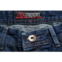 Alessandro Salvarini Herren Basic Jeanshose Mittelblau Comfort Fit W30 L32