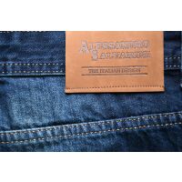 Alessandro Salvarini Herren Basic Jeanshose Mittelblau Comfort Fit W33 L32