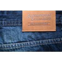 Alessandro Salvarini Herren Basic Jeanshose Mittelblau Comfort Fit W36 L32