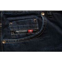 Alessandro Salvarini Herren Basic Jeanshose Dunkelblau Comfort Fit W42 L32