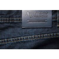 Alessandro Salvarini Herren Basic Jeanshose Dunkelblau Comfort Fit W42 L32