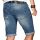 Alessandro Salvarini Herren Jeans Shorts kurze Sommer hose Hellblau Slim Fit W30