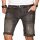 Alessandro Salvarini Herren Jeans Shorts kurze Sommer hose Grau Slim Fit W29