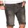 Alessandro Salvarini Herren Jeans Shorts kurze Sommer hose Grau Slim Fit W31