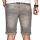Alessandro Salvarini Herren Jeans Shorts kurze Sommer hose Hellgrau Slim Fit W31