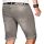 Alessandro Salvarini Herren Jeans Shorts kurze Sommer hose Hellgrau Slim Fit W36