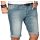 Alessandro Salvarini Herren Jeans Shorts kurze Sommer hose Hellblau Slim Fit W29