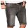 Alessandro Salvarini Herren Jeans Shorts kurze Sommer hose Dunkelgrau Slim Fit W36