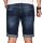 Alessandro Salvarini Herren Jeans Shorts Hellblau Slim Fit O108 W33