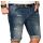 Alessandro Salvarini Herren Jeans Shorts kurze Sommer hose Mittelblau Slim Fit W30