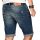Alessandro Salvarini Herren Jeans Shorts kurze Sommer hose Mittelblau Slim Fit W38