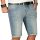 Alessandro Salvarini Herren kurze Jeans Shorts Washed Blau Slim Fit W29