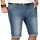 Alessandro Salvarini Herren kurze Jeans Shorts Washed Blau Slim Fit W29