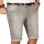 Alessandro Salvarini Herren kurze Jeans Shorts Washed Hellgrau Slim Fit W29