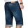 Alessandro Salvarini Herren kurze Hose Jeans Bermuda Shorts Dunkel Blau W36