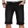 Alessandro Salvarini Herren kurze Hose Jeans Bermuda Shorts Schwarz W31