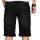 Alessandro Salvarini Herren kurze Hose Jeans Bermuda Shorts Schwarz W31