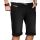 Alessandro Salvarini Herren kurze Hose Jeans Bermuda Shorts Schwarz W40