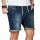 Alessandro Salvarini Herren Jeans Shorts Washed kurze Hose Blau Comfort Fit W29