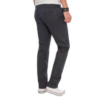 Alessandro Salvarini Herren Designer Chino Stoff Hose Schwarz Regular Fit W30 L34