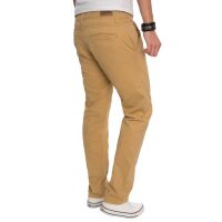 Alessandro Salvarini Herren Designer Chino Stoff Hose Beige Regular Fit W34 L34