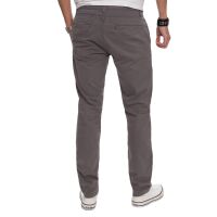 Alessandro Salvarini Herren Designer Chino Stoff Hose Grau Regular Fit W29 L30