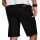 Alessandro Salvarini Herren kurze Hose Bermuda Short mit Gürtel Schwarz - Regular Fit W29