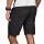 Alessandro Salvarini Herren kurze Hose Bermuda Short mit Gürtel Anthrazit - Regular Fit W29