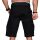 Alessandro Salvarini Herren Designer Cargo Shorts Schwarz W34