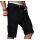 Alessandro Salvarini Herren Designer Cargo Shorts Schwarz W40