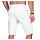 Alessandro Salvarini Herren Designer Cargo Shorts Weiss W30