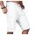 Alessandro Salvarini Herren Designer Cargo Shorts Weiss W36
