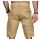 Alessandro Salvarini Herren Designer Cargo Shorts Beige W36