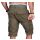 Alessandro Salvarini Herren Designer Cargo Shorts Grün W31