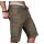 Alessandro Salvarini Herren Designer Cargo Shorts Grün W33