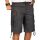 Alessandro Salvarini Herren Kurze Hose Cargo Shorts mit Gürtel Anthrazit W29