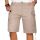 Alessandro Salvarini Herren Kurze Hose Cargo Shorts mit Gürtel Hellgrau W30