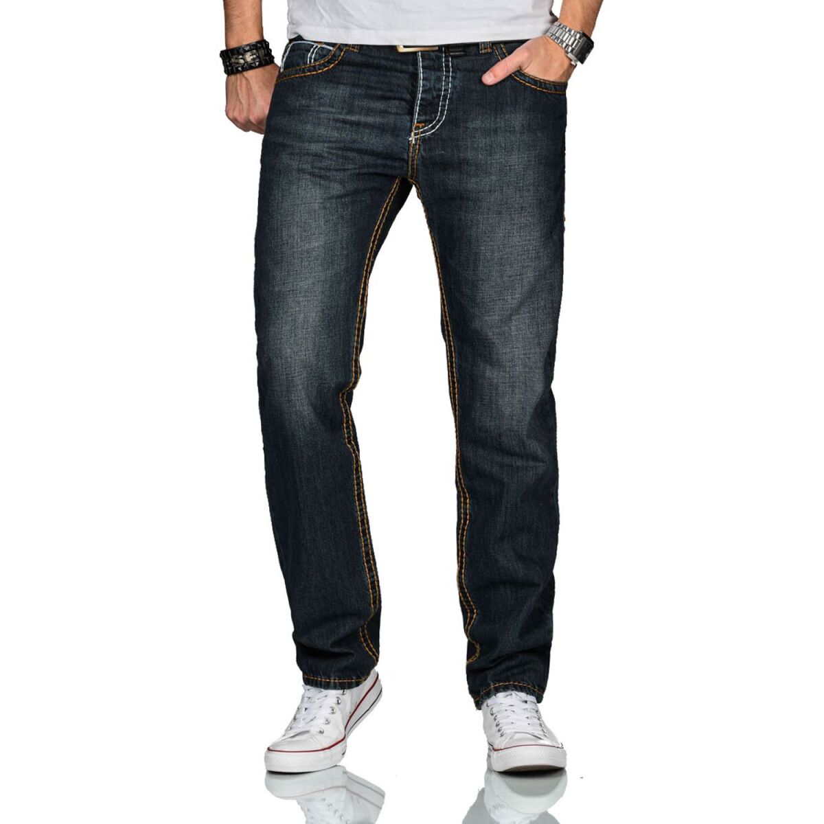 Jeans Dicke Naht Herren