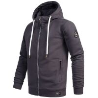 Alessandro Salvarini Herren Sweatjacke Kapuzenpullover Jacke Hoodie Anthrazit - Gr. XL