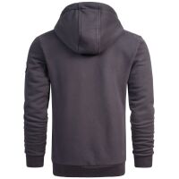 Alessandro Salvarini Herren Sweatjacke Kapuzenpullover Jacke Hoodie Anthrazit - Gr. XL